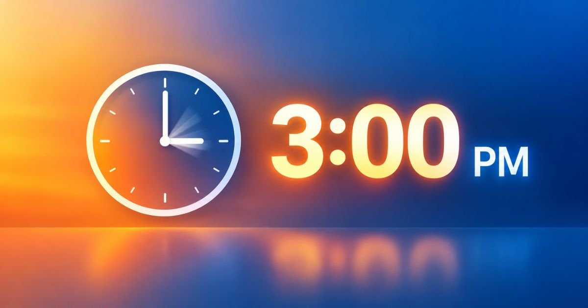 How Long Until 3 PM? The Ultimate Live Countdown